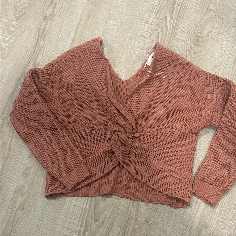 Jessica Simpson mauve V-Neck Sweater
